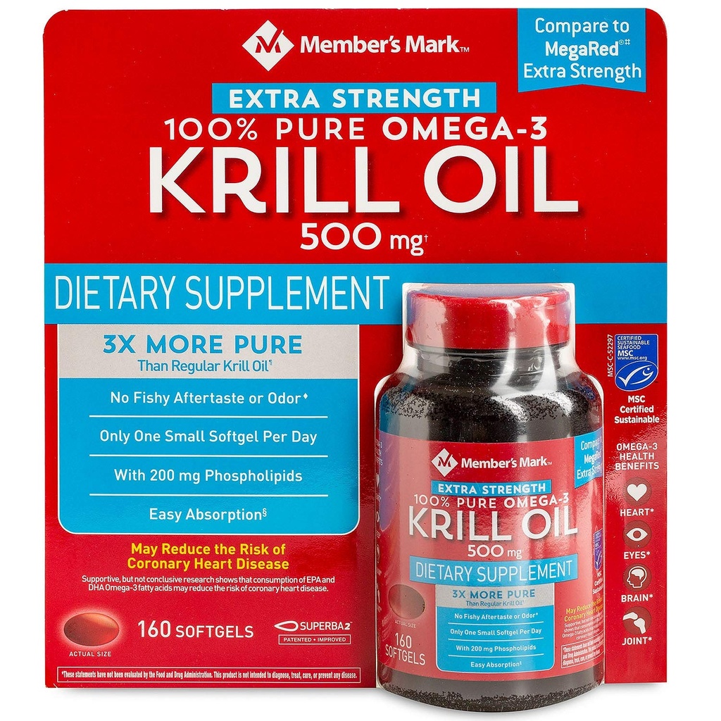 Mark Extra Strength 100% reines Omega-3-Krillöl (Paket von 2)
