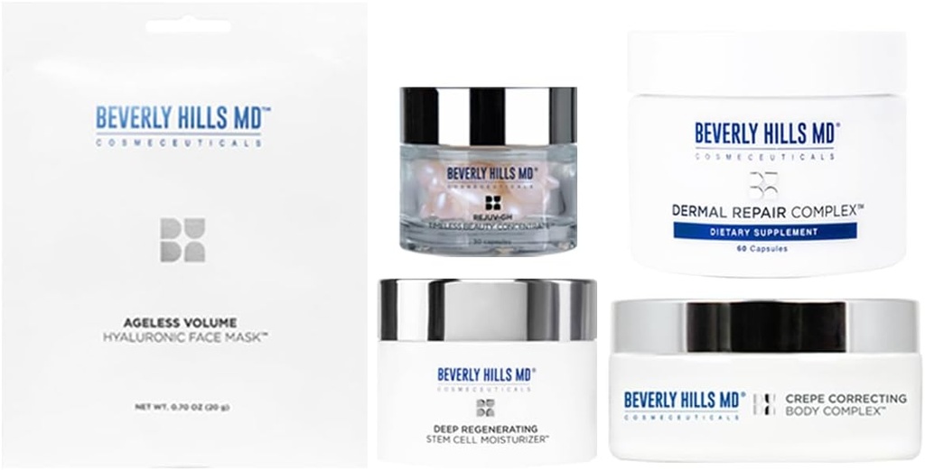 Gagnants du prix Beverly Hills MD Bundle - Aide à l'hygiène, à l'apparence de la peau vieillissante, aux rides, aux lignes fines et au collagène