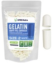 XPRS Nutra Größe 2 Leere Kapseln - 100 Count Leere Gelatine Kapseln - Pillen DIY Kapsel Füllung - Pure Bovine Pille Gel Kapseln für Do-It-Yourself Ergänzungen (Weiß)