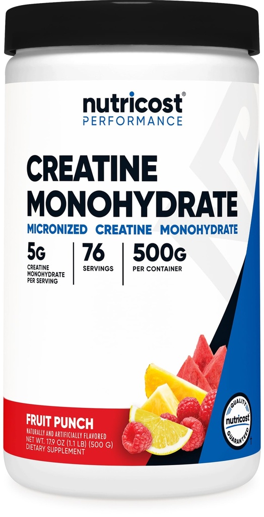 Poudre monohydratée de créatine (Fruit Punch, 500 grammes)