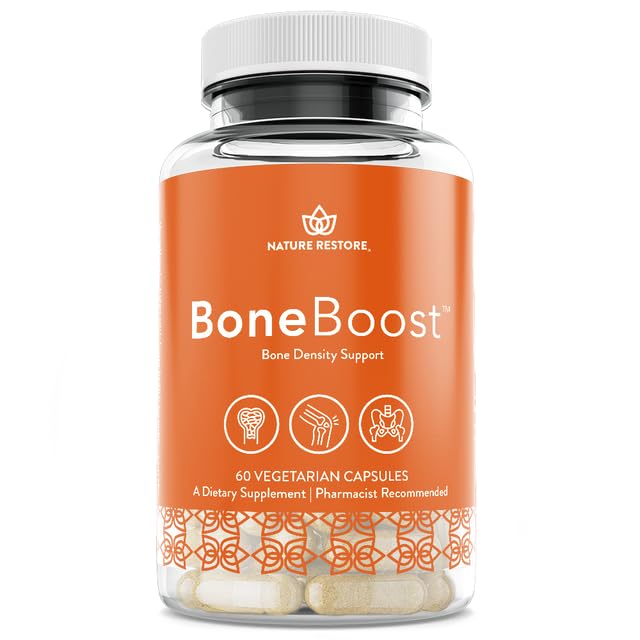 Nature Restore BoneBoost, Natural Bone Health Supplement, 60 Kapseln, hergestellt in den USA, Non GMO, glutenfrei