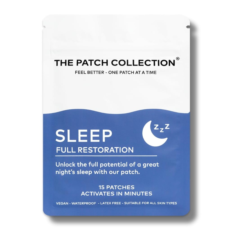 The Patch Collection® - Deep Sleep Aid Patches | Melatonin, Valerian Root, Passion Flower, Magnesium for Nighttime Support | Vegan Friendly Waterproof Patch, Latex Free (Pack of 15)