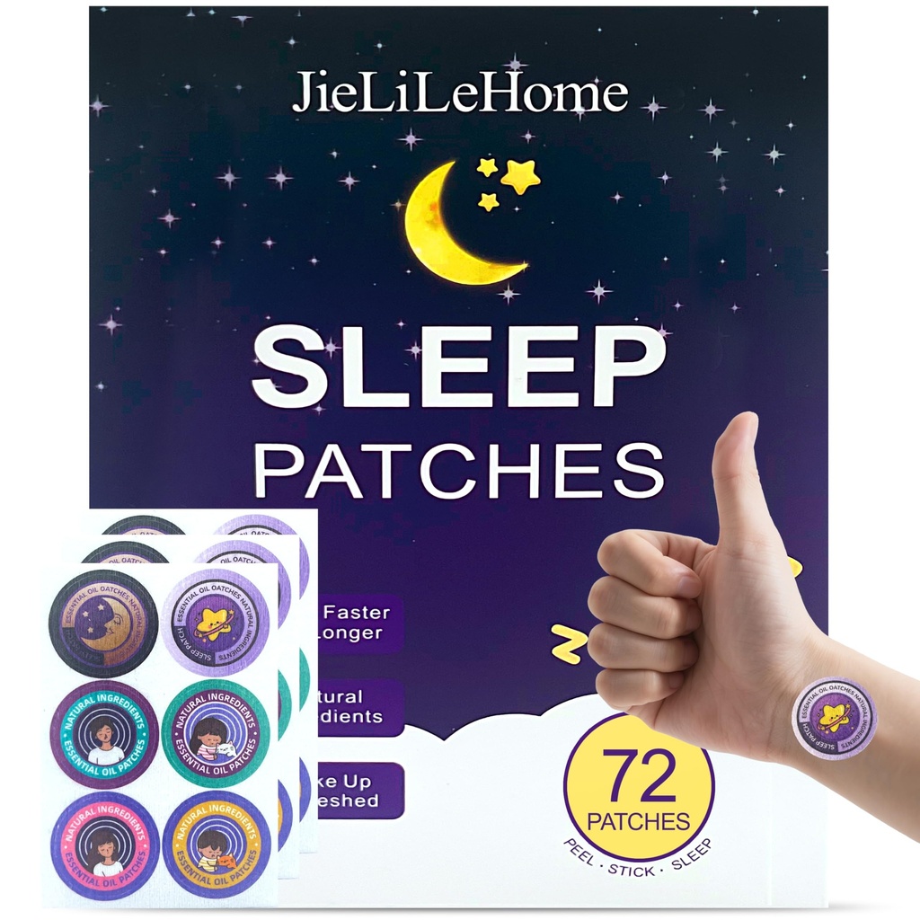 Sleep Patches for Adults Extra Strength，72 Pack Deep Sleep Patch,Easy-To-Apply Sleep Aid Patch Containing Melatonin and Valerian,Safe and Relaxing， Long-Lasting Night Comfort for Men and Women