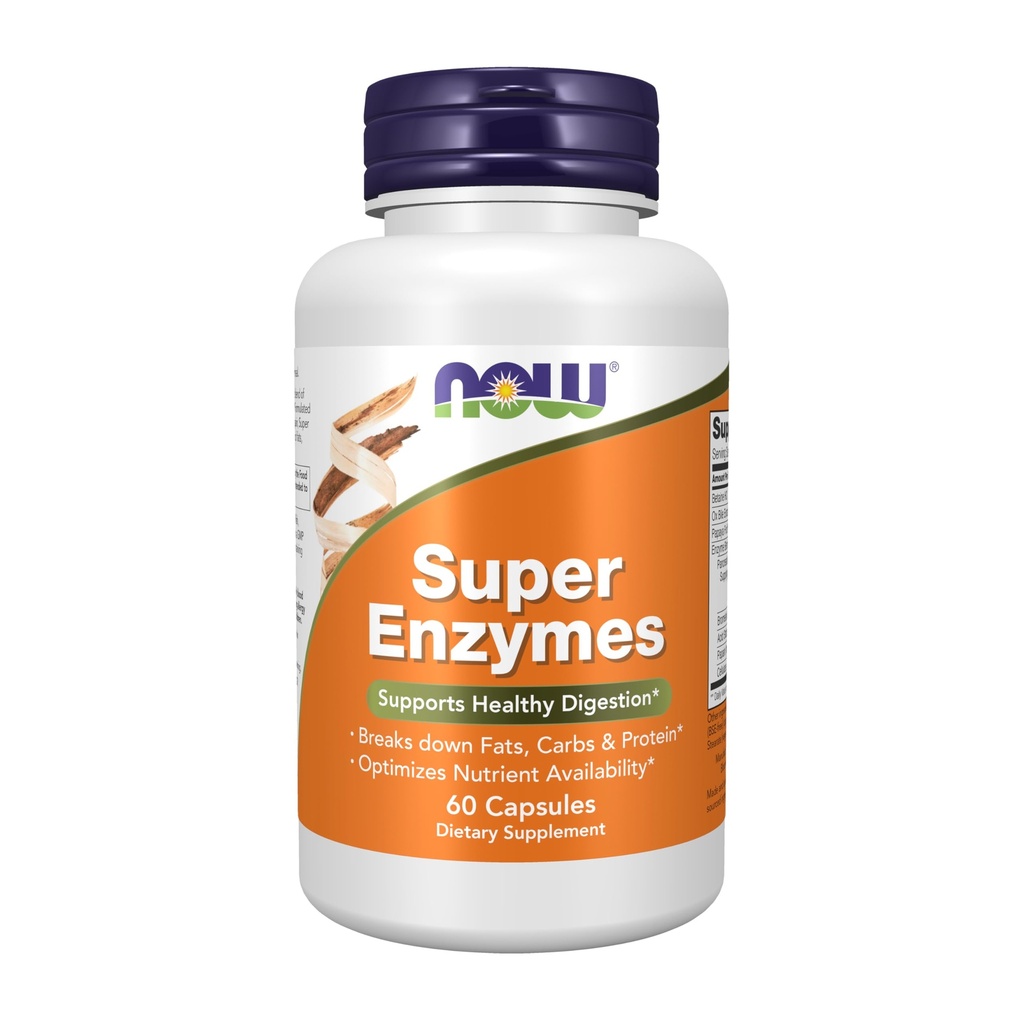 Ora Integratori, Super Enzimi, Formulato con Bromelain, Ox Bile, Pancreatin e Papain, Super Enzymes, 60 Capsule