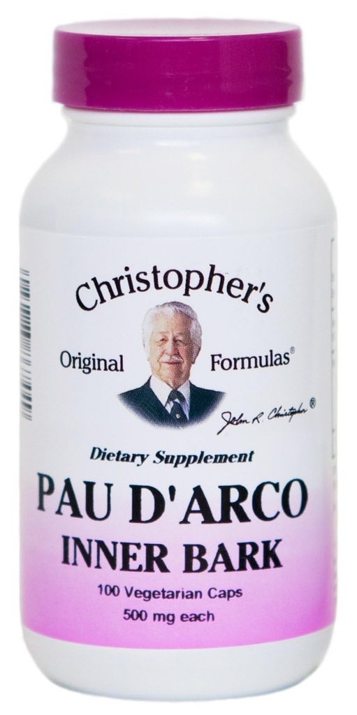 Christopher's Original Formulas PAU D'Arco, Herbal Supplement, 100 VegCaps