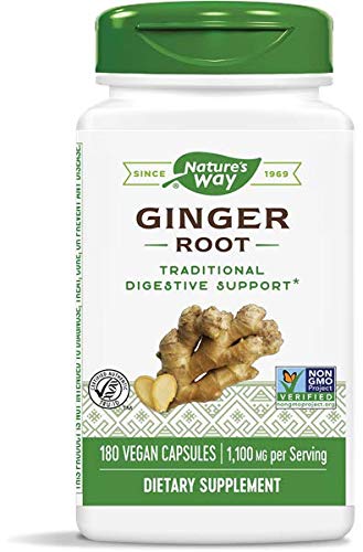 Via della natura Ginger Root 550mg, 180 capsule (Pack of 2)