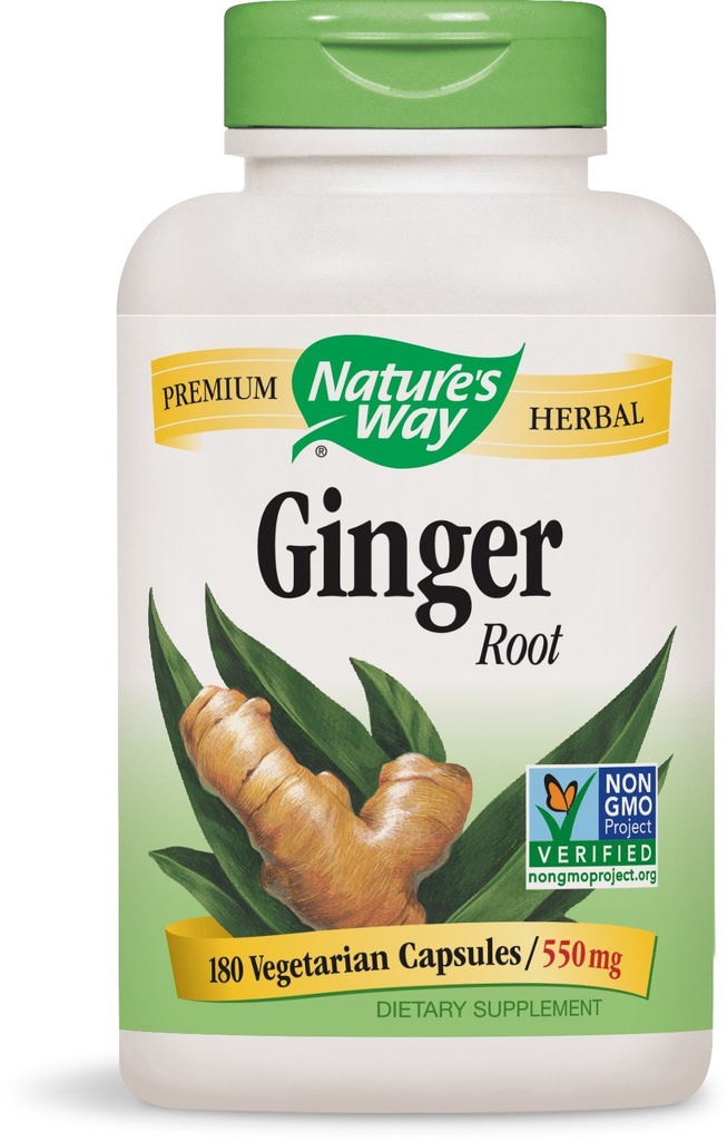 Nature's Way Premium Formal Ginger Root, 550 mg pro Portion, 180 Vcaps