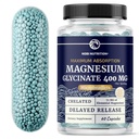 Magnesium Glycinate 400mg | Hohe Absorption Magnesium für Schlaf, Beruhigung, Muskelentspannung, Herz, Knochen & Nerve Unterstützung für Frauen und Männer | Advanced Microbeadlets | Chelat Mag Glycinate | 60 Ct.