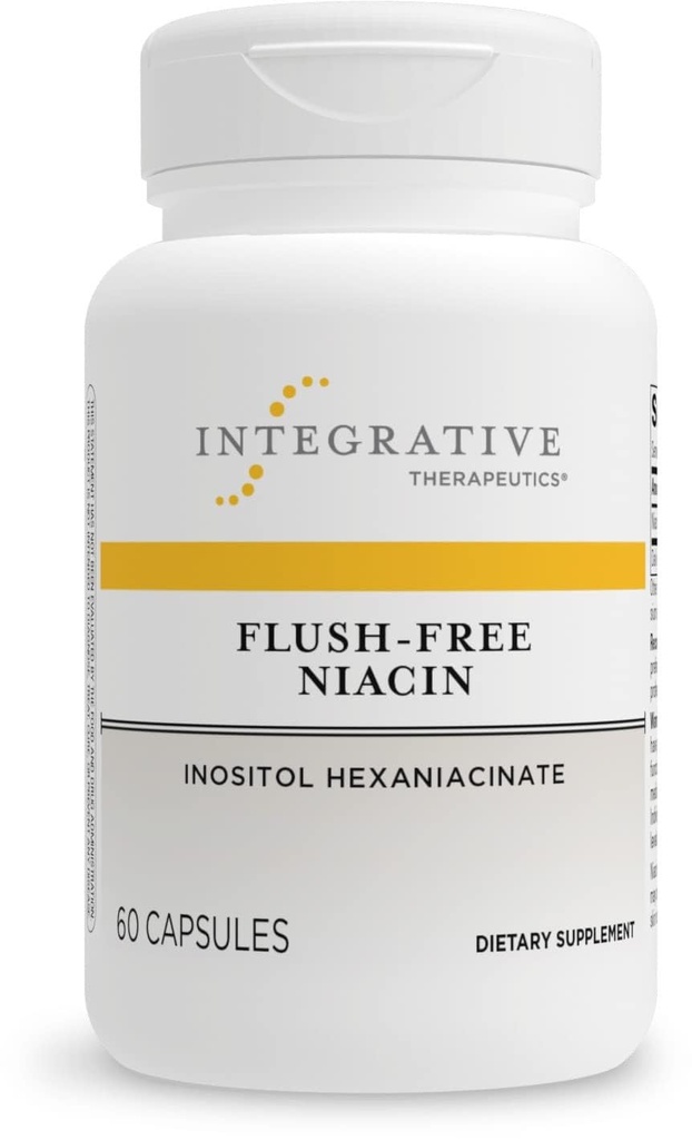 Integrative Therapeutics Flush-Free Niacin - Cellular Energy Support * - Hilft, Lebensmittel in Energie umzuwandeln * - Vegan, Gluten & Molkerei-frei - 60 Kapseln (60 Portionen)