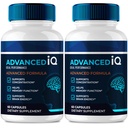 Integratori di cervello IQ avanzati per la memoria e le capsule di messa a fuoco, Pillole di memoria IQ avanzate per il cervello - massima resistenza, tutte le pillole naturali di Formula Nootropic, AdvancedIQ Health Support Recensioni (2 Pack)