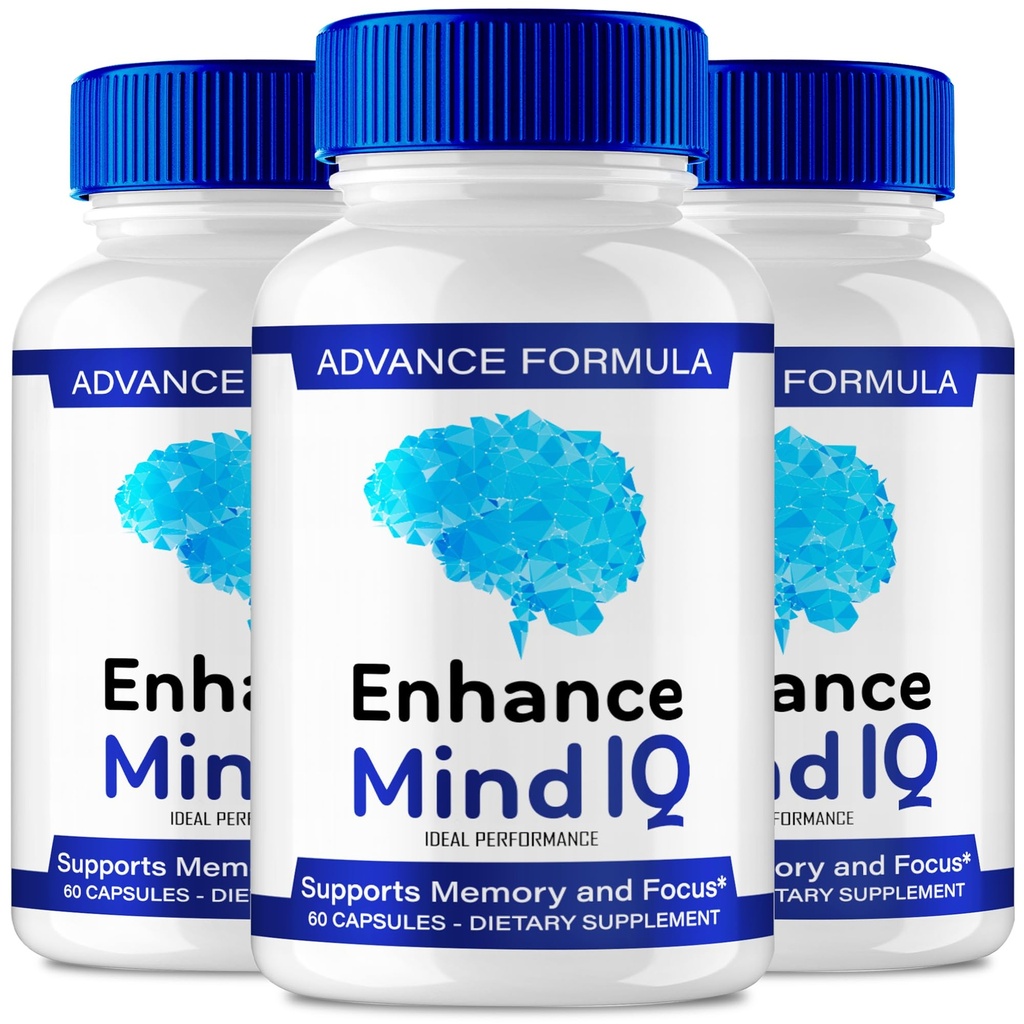Améliorer Mind IQ Capsules, Supplément officiel d'améliorer Mind IQ pour la santé cérébrale et le soutien de la mémoire - Force maximale, pilules Nootropiques avancées, Tous les examens naturels d'amélioration Mind IQ Support (3 Pack)