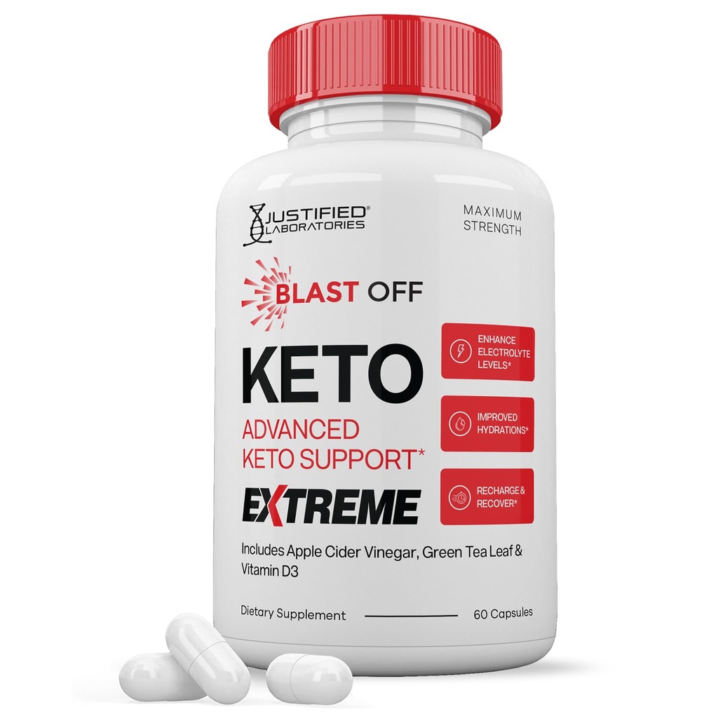 Blast Off Keto ACV Extreme Pills 1675MG Keto Support Blend alternativa a BlastOff Keto ACV Gummies Formulato con Aceto di Mela Aceto Extra Vergine Olio di Oliva Polvere Verde Tea Foglia 120 capsule