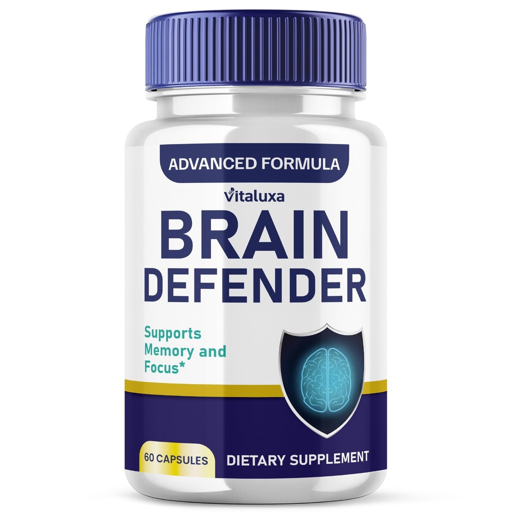 Supplément Brain Defender, Pills Brain Defender pour le soutien de la mémoire, Capsules Nootropiques avancées BrainDefender pour la fonction quotidienne de la santé cognitive Clarity, Vitamines Max de défense du cerveau (60 Ct)