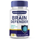 Supplément Brain Defender, Pills Brain Defender pour le soutien de la mémoire, Capsules Nootropiques avancées BrainDefender pour la fonction quotidienne de la santé cognitive Clarity, Vitamines Max de défense du cerveau (60 Ct)