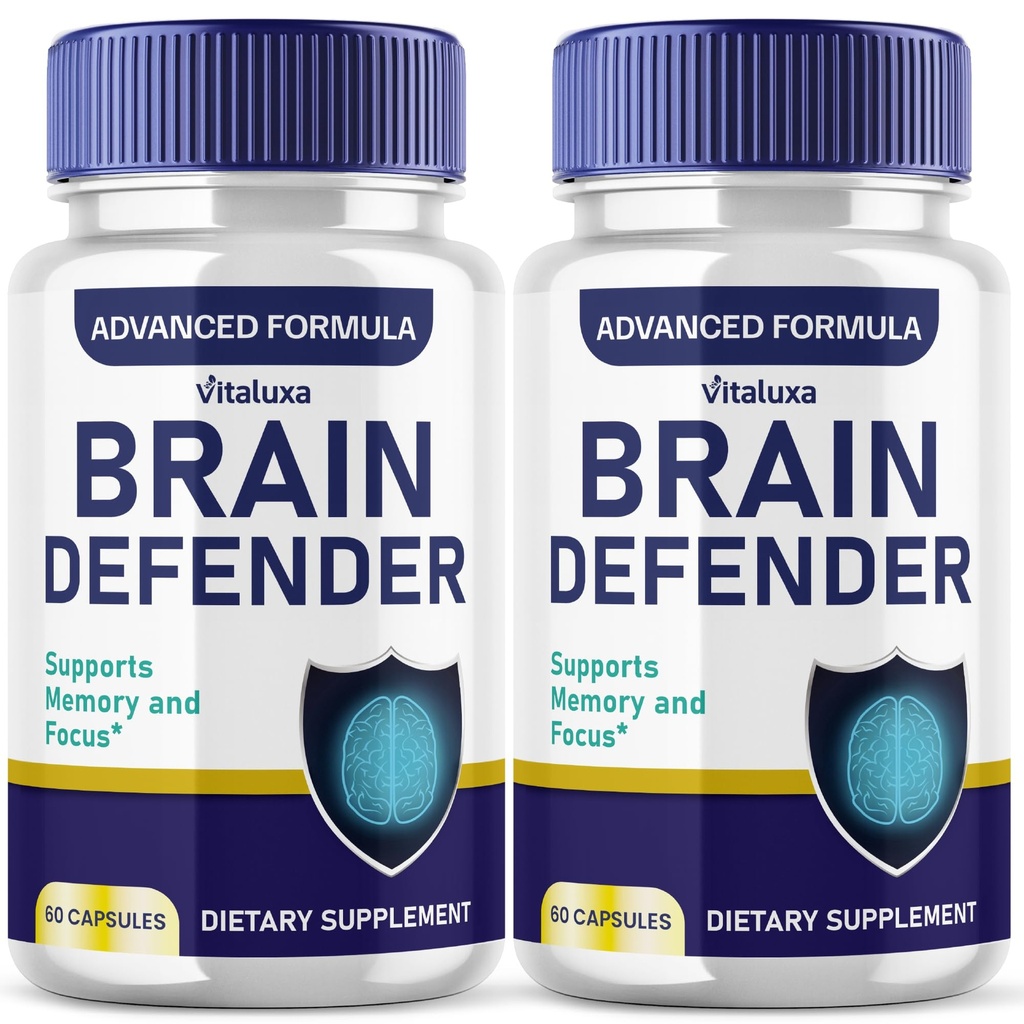 (2 Pack) Brain Defender Supplement, Brain Defend Pillen für Fokus- und Gedächtnisunterstützung, BrainDefender Advanced Nootropic Kapseln Tägliche Klarheit kognitive Gesundheitsfunktion, Brain Defense Vitamine (120 Ct)