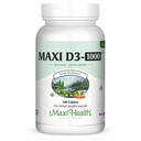Maxi Health Vitamin D3 1000 IE Nahrungsergänzungsmittel - leicht zu schlucken - geruchlos & geschmacklos - Unterstützt die Kalziumabsorption, Immungesundheit und Knochengesundheit bei erwachsenen Frauen und Männern - 180 Tabletten