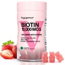 Biotin Gummies per la crescita dei capelli 10000mcg - Vegan Biotin Vitamins Supporta capelli sani, pelle e unghie, Capelli Vitamina Gummy per le donne e gli uomini - Non OGM, Chewable Supplement