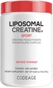 Codeage Liposomal Creatine Powder, 5000mg, Monohydrate, Unflavored, 90 SRV