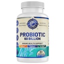 Probiotico 60 miliardi di CFU/g | Immune, Digestivo & Gut Health Support | Supporta costipazione, Gas & Bloating | Tutto naturale, Dairy Free, Soy Free | 60 capsule | Made in the USA.