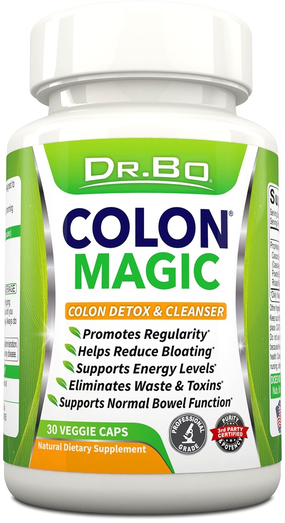 Colon Cleanse Detox Formel - Natürliche Bowel Cleanser Pillen für Darm Bloating & Fast Digestive Cleansing - Tägliche Verbrauchshilfe Ergänzung Gut, Belly, Stomach - Frauen Männer Kräutergewicht Flush