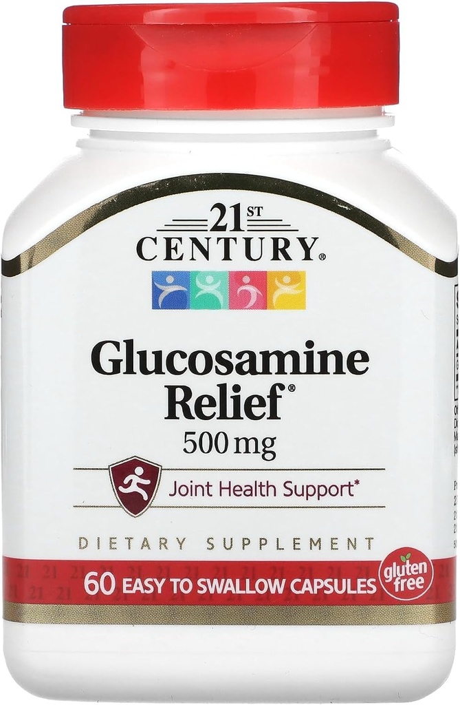 21st Century Glucosamine Rilievo 500mg - 60 Capsule, Confezione da 2