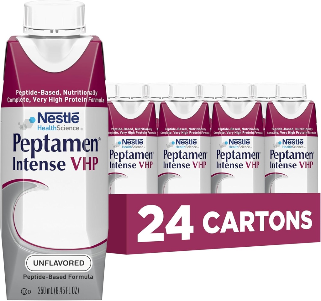 Nestle Peptamen Intensiv VHP Tube Feeding Formel Entflammt 250 mL Karton 24 Ct