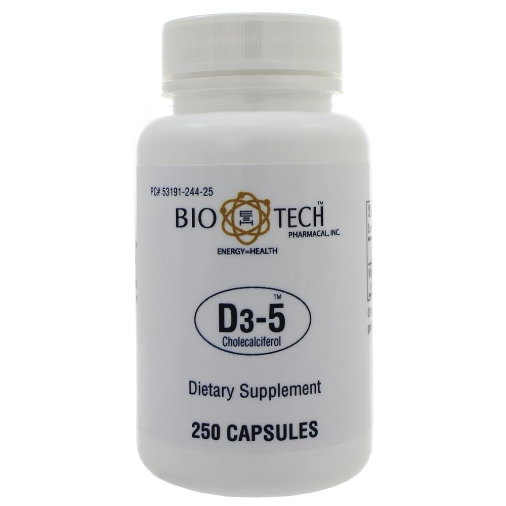 Bio-Tech D3-5 5000 Iu 250 bouchons