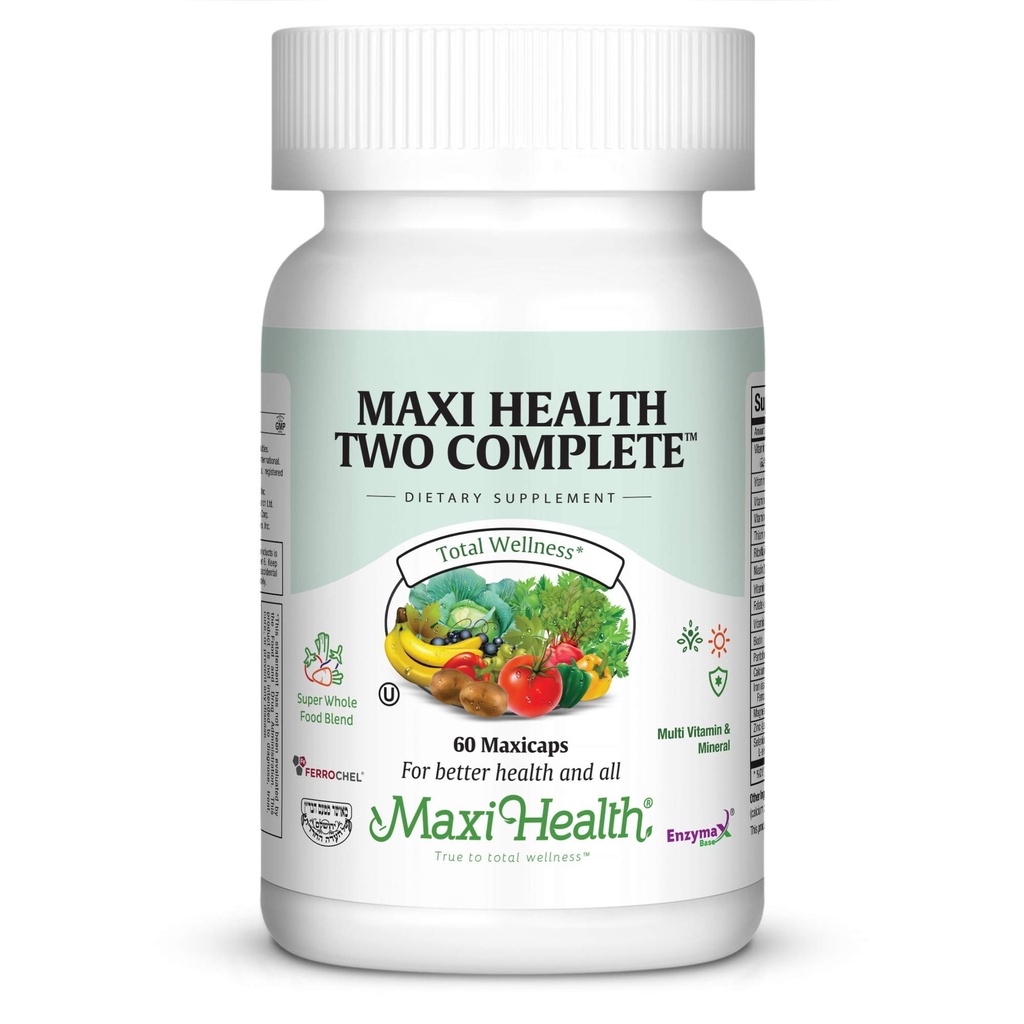 Maxi Health Multivitamins for Men and Women – Complete Daily Vitamins for Energy, Immune Function, and Wellness Support – Kosher & Vegan Multivitamin – 60 Capsules