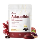 10 in 1 Astaxantina Supplementi 24mg, 4 mesi di fornitura, Astaxantina Antiossidante da fresco Haematococcus Pluvialis, Contiene Lycopene, Grape Seed, Vitamina E, & Più Supporti Occhio, Giunti, Salute della pelle
