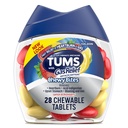 TUMS Chewy Bites Kaubare Antazida Tabletten mit Gas Relief, Zitrone & Erdbeeren - 28 Count