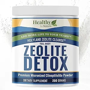 HolyLand Zeolite Cleanse - Zeolite Detox Powder (7.05oz 200 Gramm) - Clinoptilolite Natural Activated - Micronized 0-25 - Full Body Detox for Women, Men - Unterstützt Energie, Fokus, Immunität, Gut Health