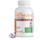 Bronson Methyl B12 5000 mcg Vitamin B12 Methylcobalamin Energy & Brain Support 60 Pastillen