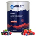 Gnarly Nutrition BCAA Powder, Fruit Punch – Pre-Workout BCAAS Amino Acids – NSF Sport Certified – Ergänzung zur Unterstützung und Rebuild Muskel – Frucht-Punch mit Koffein, 10.58 Unze