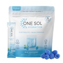 Ein Sol BCAA & Elektrolyt-Pulver für Hydration & Energie, All-Natur-Formel, 100% Vegan, Non-GMO, Gluten Free & Soy-Free, fördert Muskelwachstum & Erholung, Natürliche Blau Himbeer Geschmack
