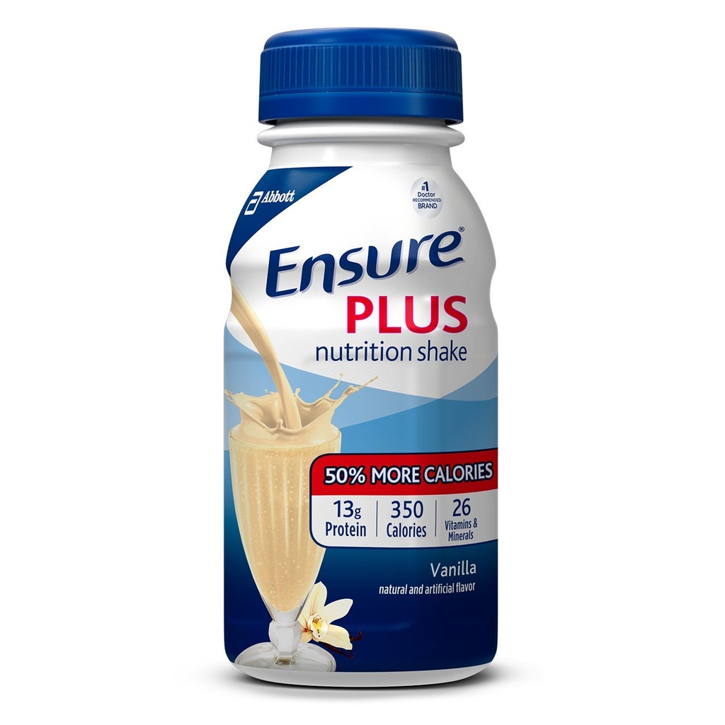 Assicurare Plus Nutrition Vanilla Flavor Liquido, 27 Vitamine, 8 oz – 6 Confezione