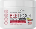 Poudre de racine de betterave - Boost d'oxyde nitrique et santé cardiaque - Supplément Superfood non-OGM - Saveur de mélange de baie naturelle, 30 portions