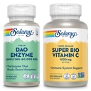 SOLARAY DAO Enzime e Super Bio Vitamin C 1000mg - Enzimi digestivi per abbattere l'istamina - Timed Release VIT C w/Bioflavonoidi Integratore di Supporto Immune, Vegan, Garanzia di 60 giorni, 30/50 Serve