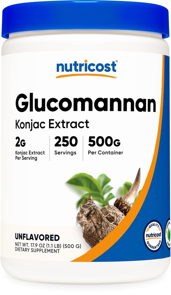 Nutricost Glucomannan Polvere 500 Grammi