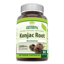 Secrets à base de plantes Supplément de racine Konjac 2000 Mg. 180 Capsules de légumes non-OGM.