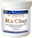 Rx Vitamines Rx Poudre d'argile pour animaux de compagnie - Anti-gaz et anti-diarrhée pour chiens et chats - Santé digestive pour animaux de compagnie et soutien des tabourets - Supplément chat et chien pour élimination - 3,52 oz.