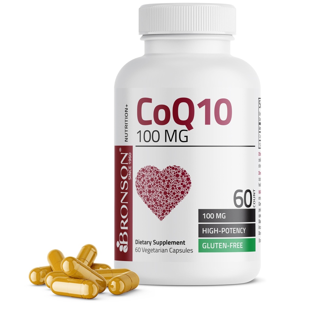 Bronson CoQ10 100 MG High Potency Cellular Energy Production, 60 Vegetarian Capsules