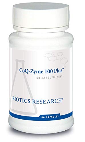 BIOTICS FORSEARCH Coq Zyme 100 Plus 100 mg Emulsified Co Q10, Hohe Absorption, Hinzugefügt B-Komplexe Vitamine, Herzgesundheit, Gesunde Energie Levels 60 Kapseln