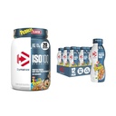 Bundle di Dymatize Performance Protein Shake, Ciottoli Fruttati (12 confezione) + ISO100 Whey Protein Powder Isolate, Ciottoli Frutti (20 Serve)