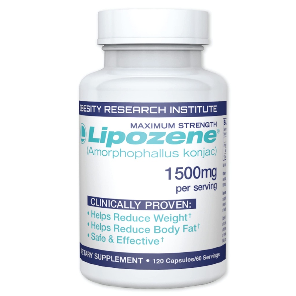 Lipozene MEGA Bottiglia - 120 capsule, Rendendolo la nostra dimensione più grande disponibile - Appetite Suppressant