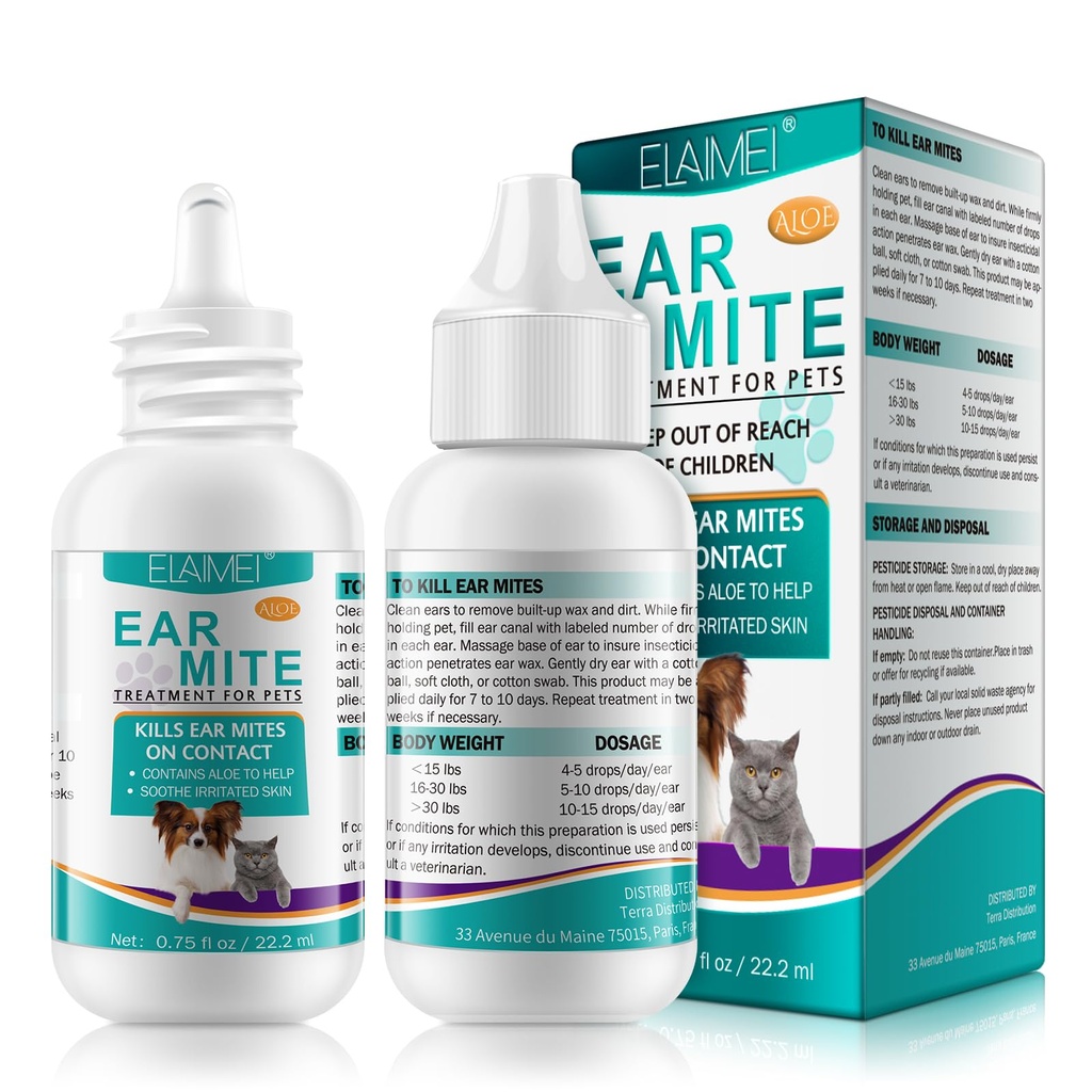 Ohr Mite Behandlung für Hunde, Hund Ohr Infektion Behandlung, Ohr Mite Behandlung für Hunde Hefe Infektion, Alleviation Leiden von Ohren und Schmerzen Stinky Stuff für Hunde Ohren