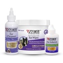 Zymox Enzymatic Ear Wipes, Ear Cleanser, & Ear Solution Without Hydrocortisone for Dogs and Cats - Prodotto Bundle - per Dirty, Waxy, Smelly Ears and to Soothe Ear Infections