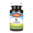 Carlson - K Complete, K1 & K2 comme MK-4 et MK-7, favorise la santé des os et du système cardiovasculaire, 45 Softgels