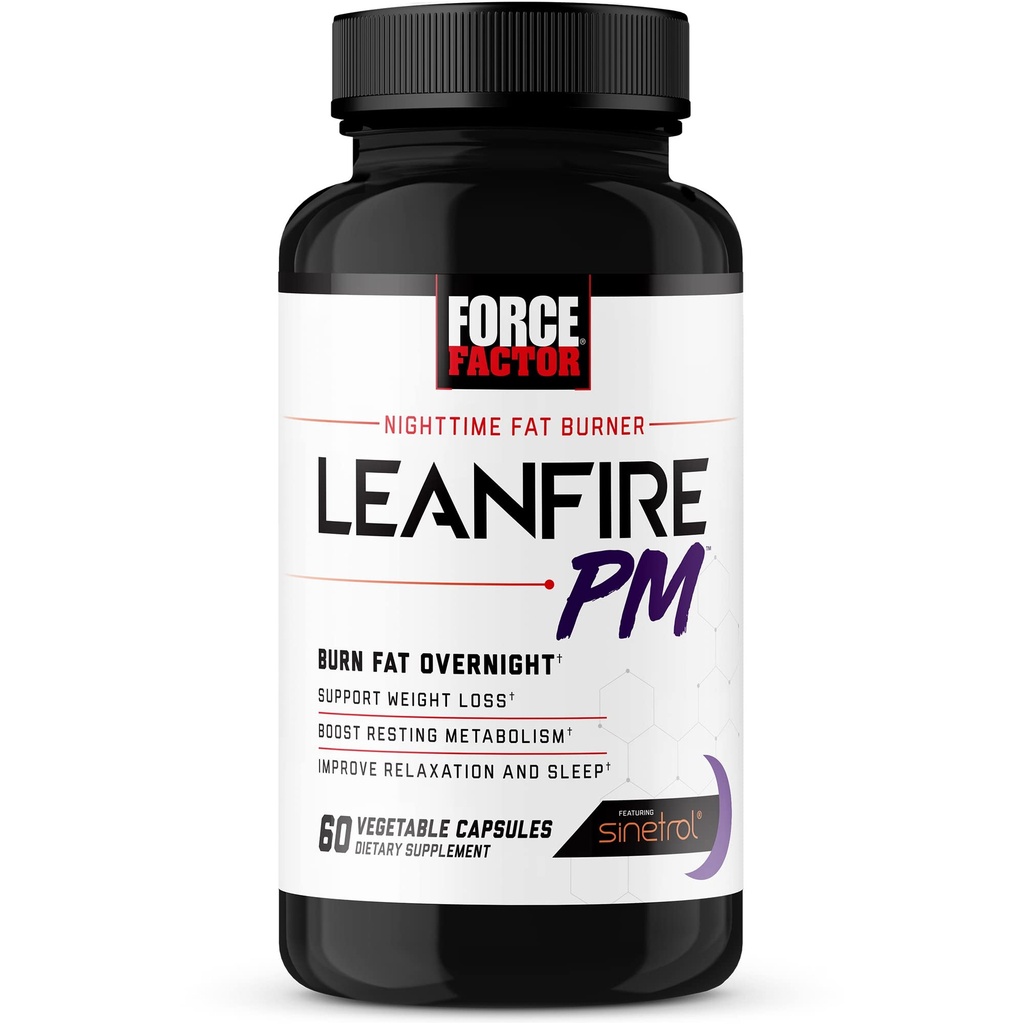 Kraftfaktor LeanFire Weight Loss Bundle mit Next-Gen SLIMVANCE Thermogenic Fat Burner 60 Kapseln und Overnight Fat Burner 60 Kapseln