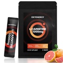 OxyEnergy Liquid L-Carnitina Supplemento 1000mg - Genere per uso quotidiano, Calorie zero, Senza zucchero, Grasso senza Stim-Free Burning & Endurance Booster, 21 On-the-Go singoli Stick liquidi