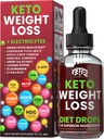 Keto perte de poids Diète gouttes, Suppresseur d'appétit naturel, brûleur de graisse pour les femmes et les hommes avec cidre de pomme, Extrait de café vert, cannelle, Cayenne Pepper Metabolism Booster